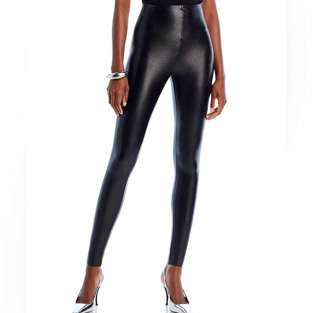 Commando Control Faux Leather Leggings Black - Picture 1 of 1